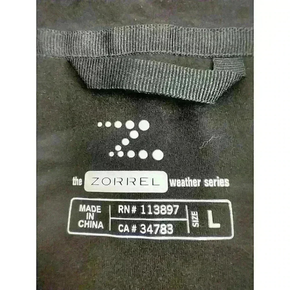 Zorrel Women Jacket Blue Weather Series Full Zip Cycling Size L Reflective - Picture 5 of 9